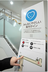 音声案内付触地図