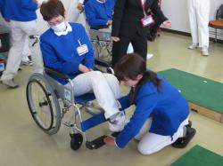 車いすの操作実習