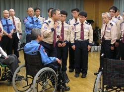車いす操作の社内講習
