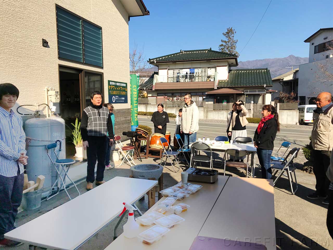 年始お餅つき&和太鼓演奏会