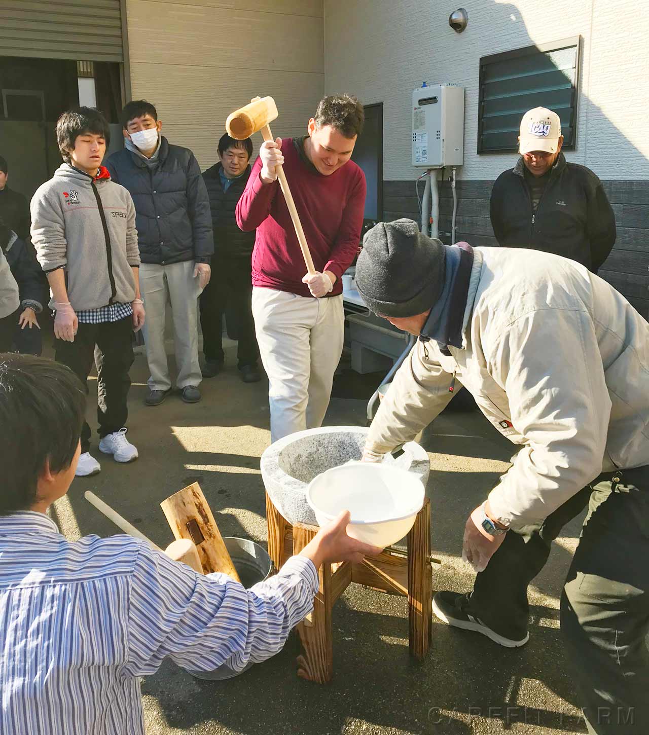 年始お餅つき&和太鼓演奏会