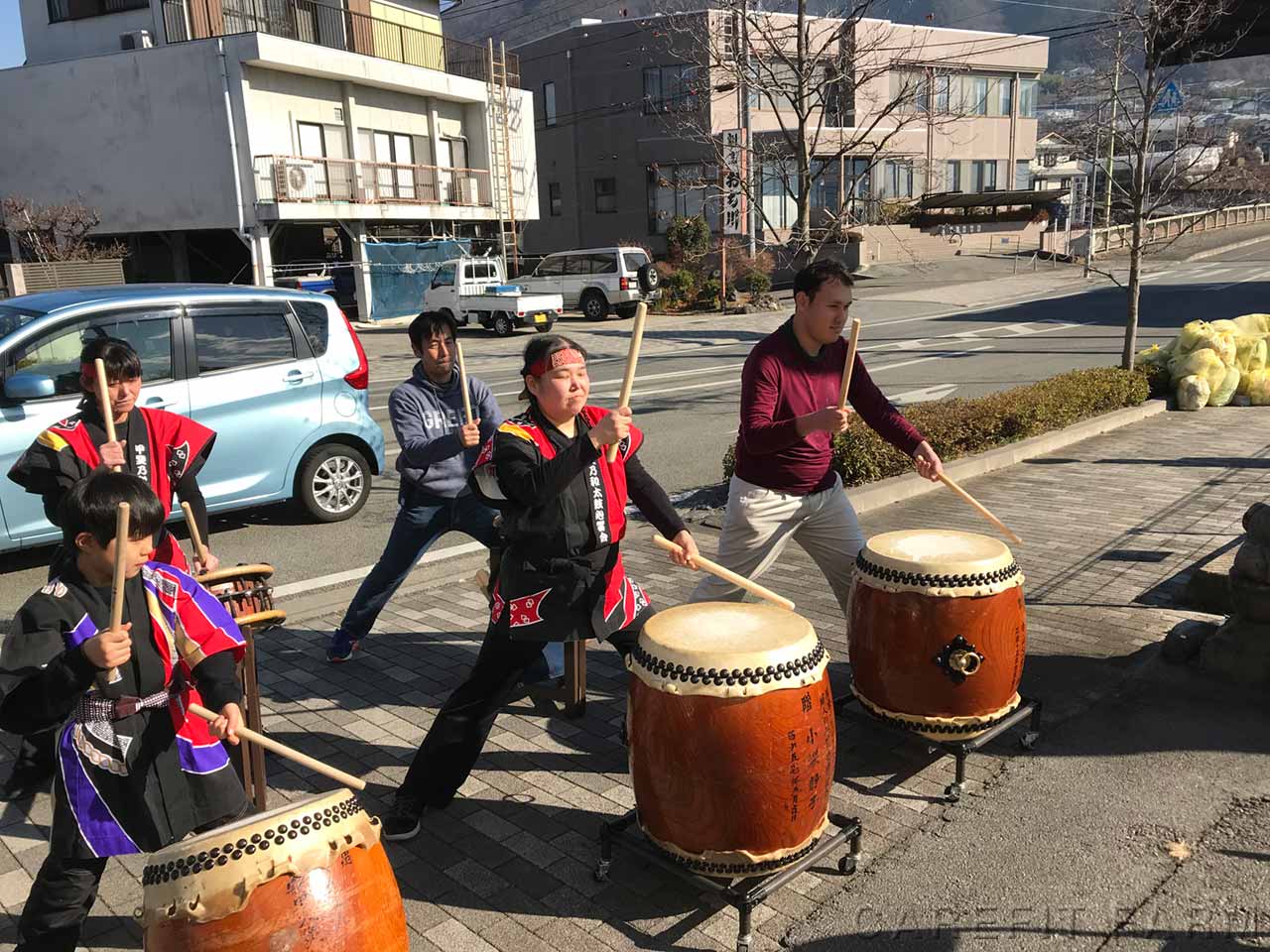 年始お餅つき&和太鼓演奏会