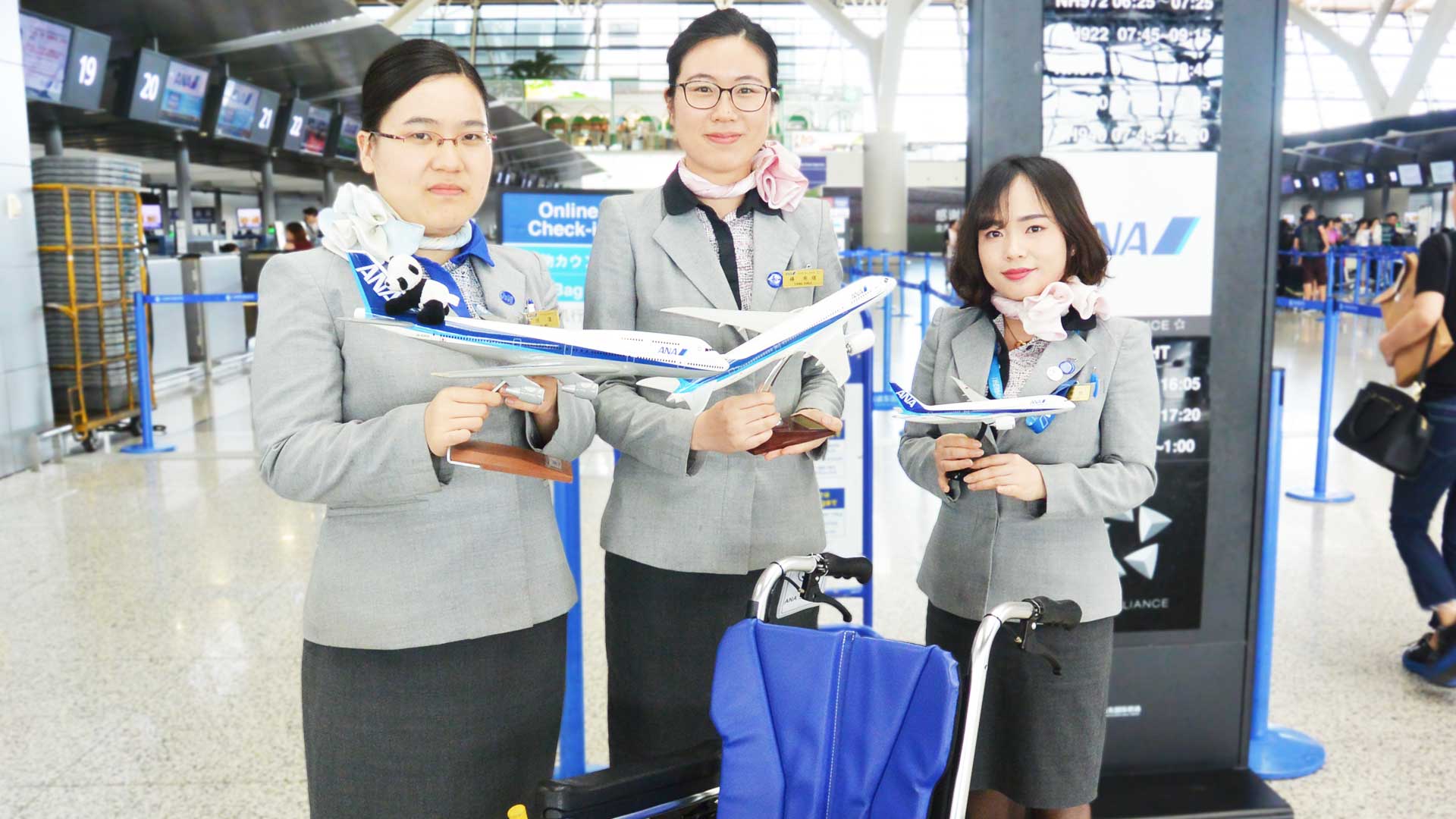 全日本空輸株式会社（ANA）の上海支店空港所の皆さん