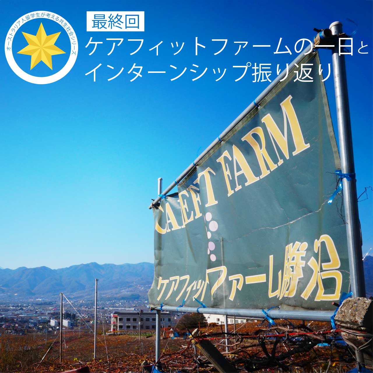 コニーは何しに日本へ？-【最終回】ケアフィットファームの一日とインターンシップ振り返り