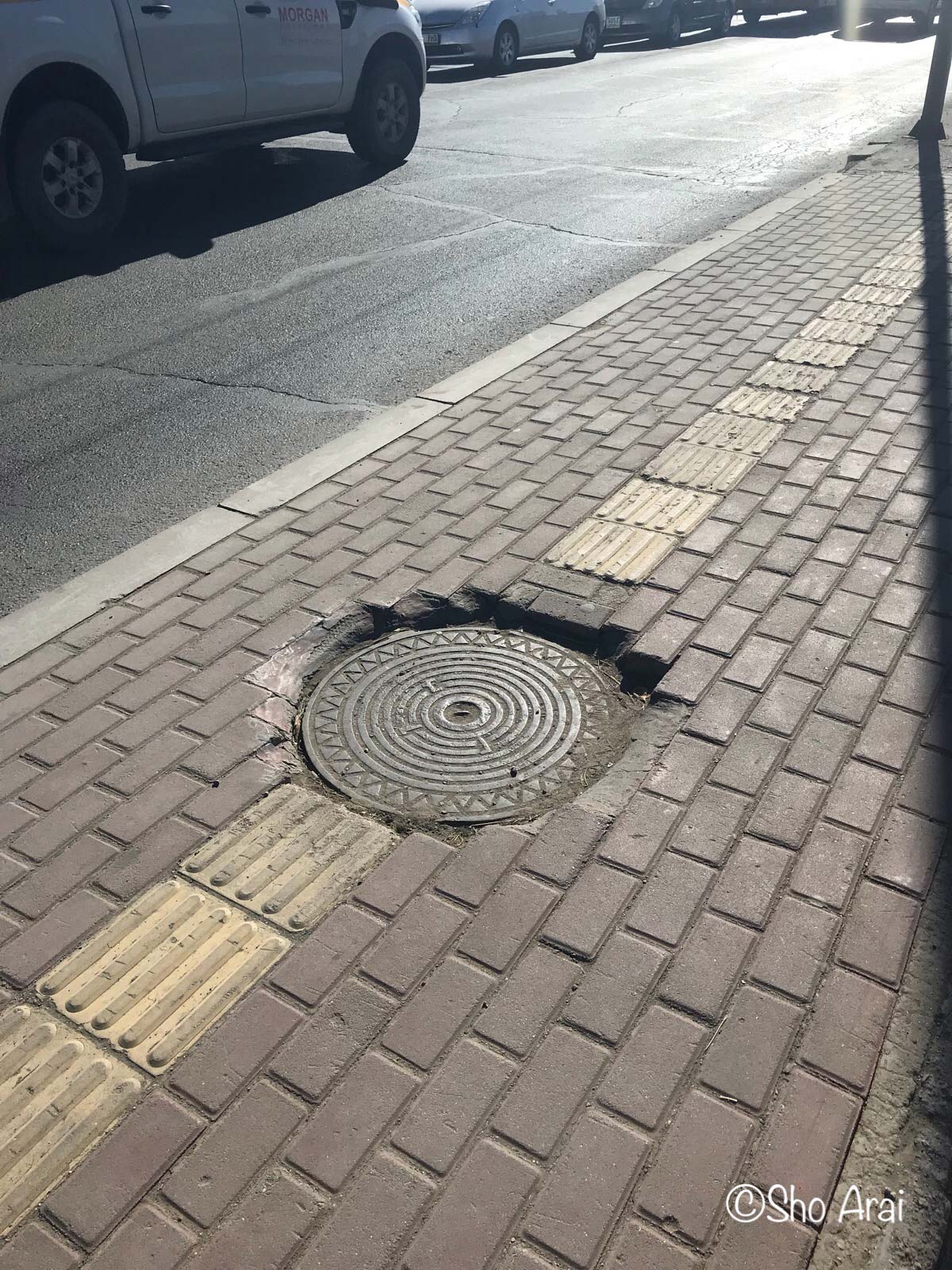 ウランバートル市内の道路