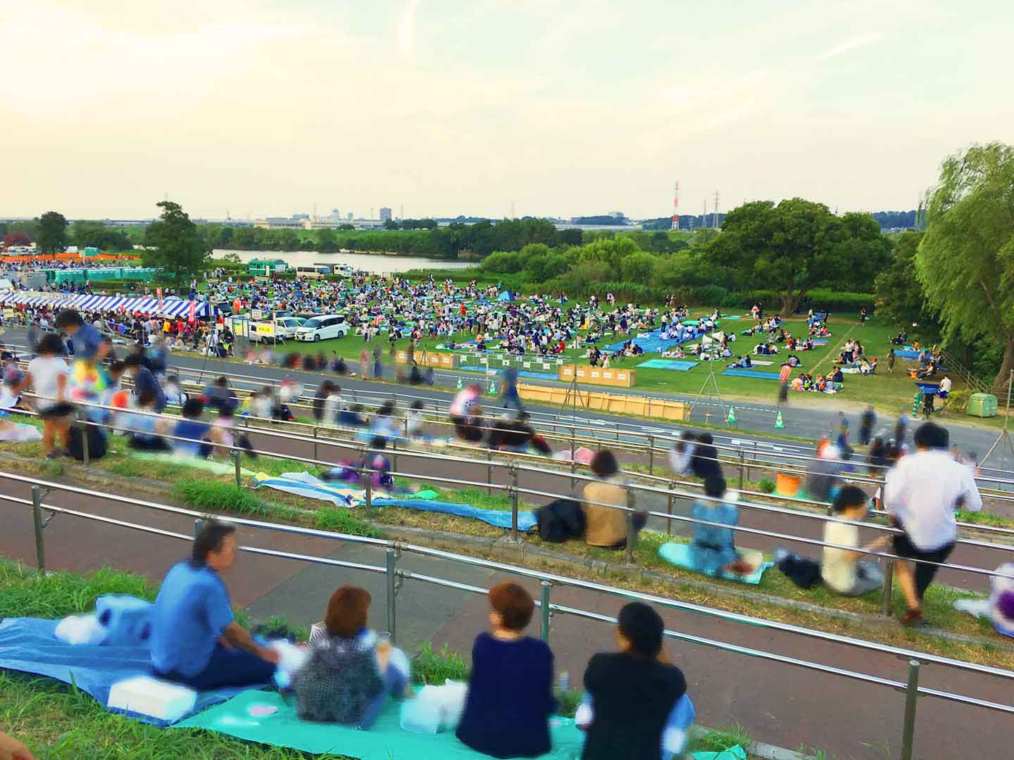 花火大会会場の様子