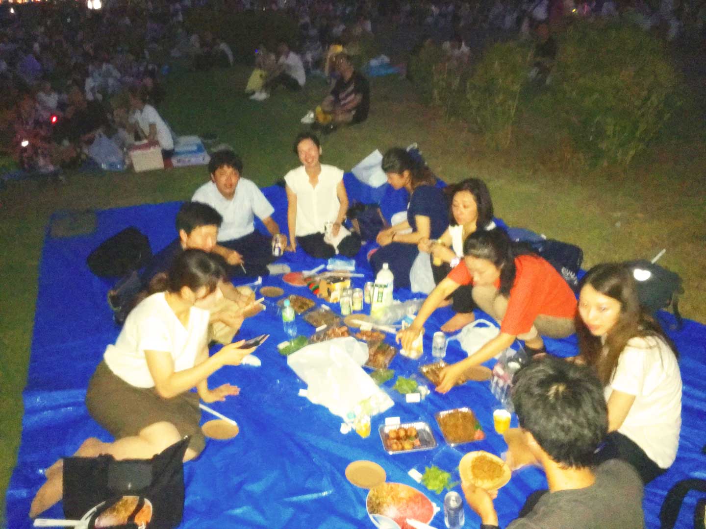 花火大会会場の様子